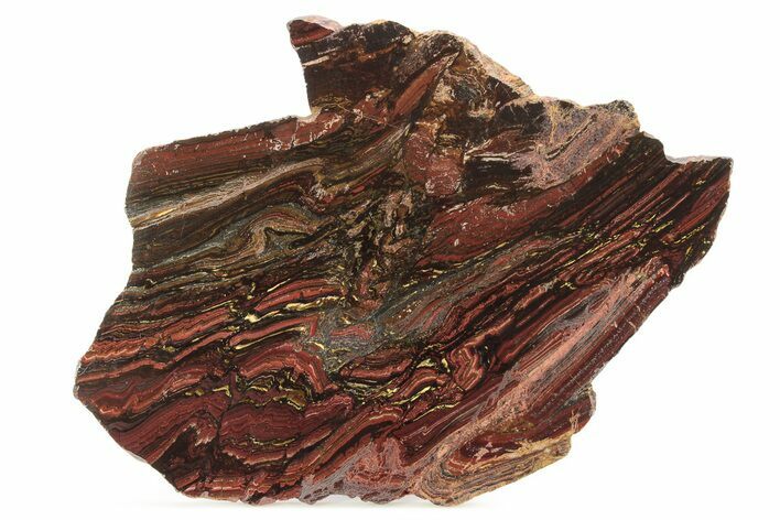 Polished Tiger Iron Stromatolite Slab - Billion Years #262001